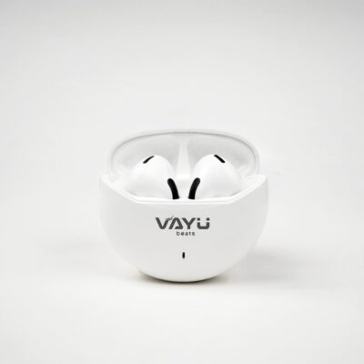VAYU BEATS HALOBUDS Bluetooth  (White / Black, True Wireless)
